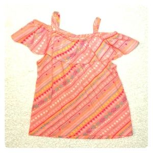 Cute summer peekaboo shoulder tank